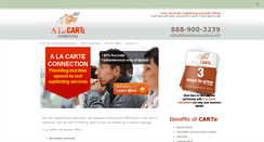 Desktop Screenshot of alacarteconnection.com